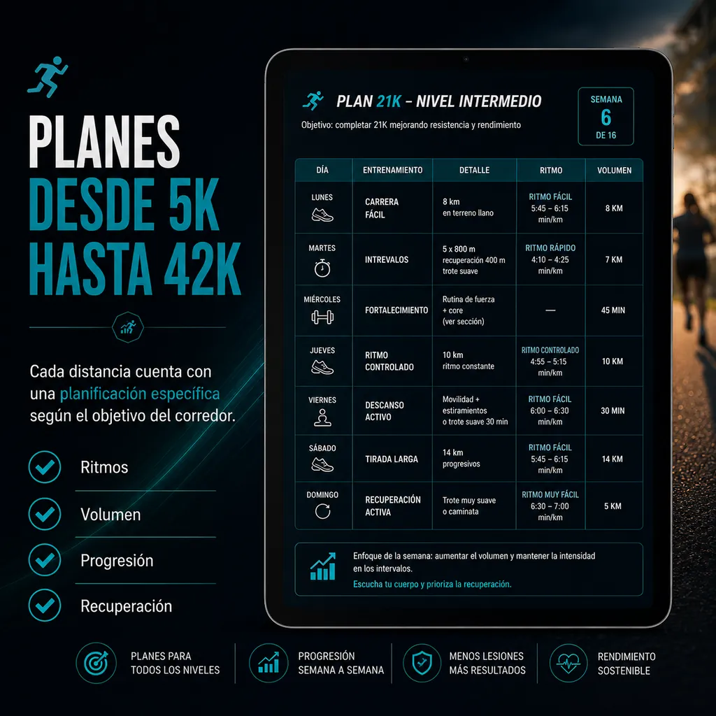Planes de 5K a 42K