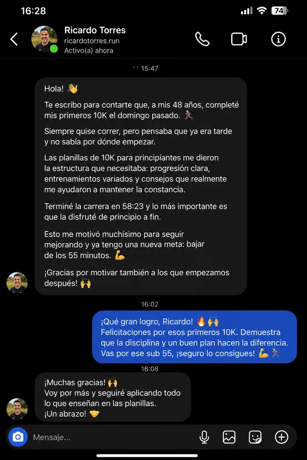 Historia de Ricardo T., 48 — Primeros 10K